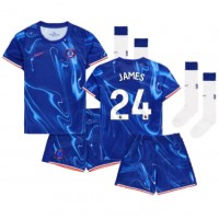 Chelsea Reece James #24 Fußballbekleidung Heimtrikot Kinder 2024-25 Kurzarm (+ kurze hosen)